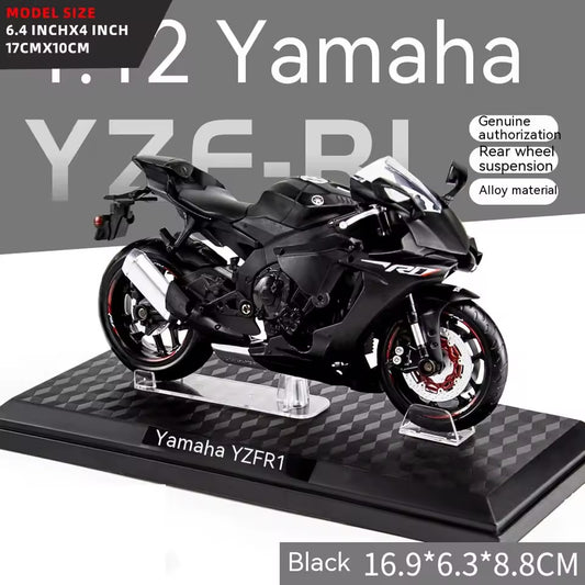 1:12 Scale Motorcycle Model Die Cast Metal with Plastic Parts Motorcycle 2020 YAMAHA YZF-R6